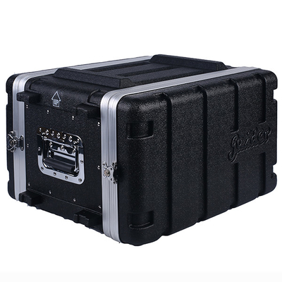 12&quot; torsión ligera de la caja del estante del amplificador del ABS de la profundidad 6U cierra x 4, 2 Carry Handles