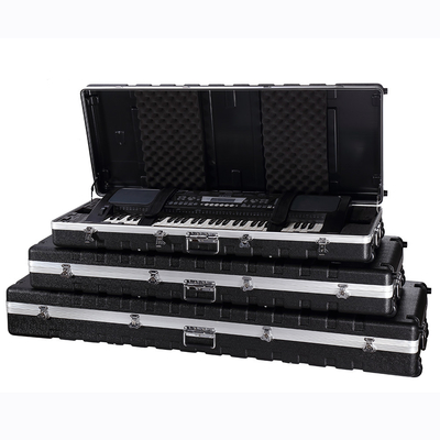 La caja dominante del teclado de piano del ABS 61 con las ruedas impermeabiliza difícilmente Shell