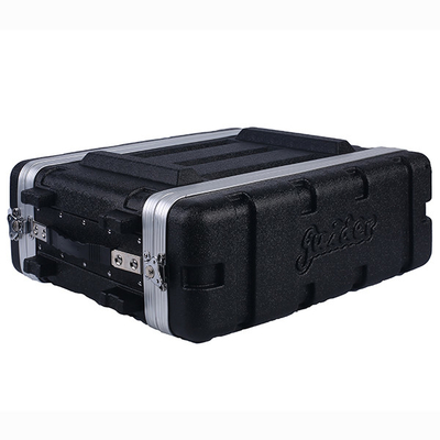 ABS negro 12&quot; del caso del vuelo del estante 3u profundidad 19&quot; anchura para el amplificador audio