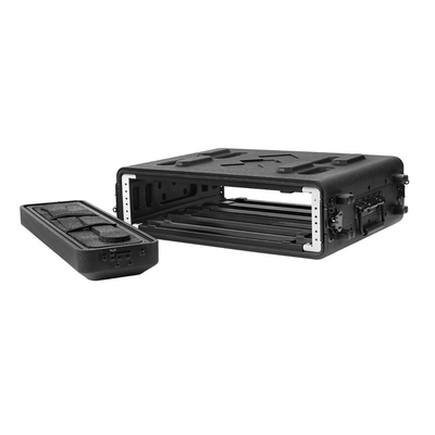PE 15&quot; caja del estante del vuelo del soporte de estante de la profundidad 2U para el receptor/el procesador del micrófono