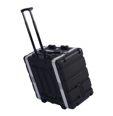 caja baja del estante del ABS de 10u 4U con las ruedas superiores y la manija lateral