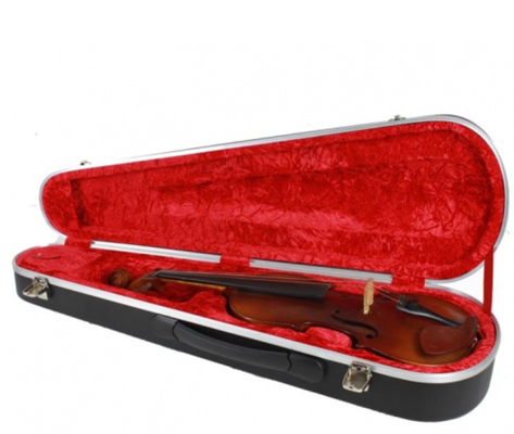 Negro difícilmente Shell Violin Case de la caja del violín del estuche rígido del violín del ABS