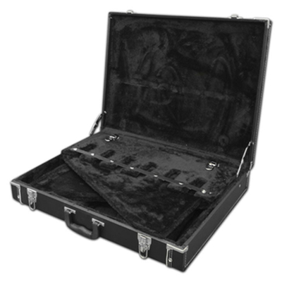 Manija que lleva rellenada soporte de la guitarra de la caja del estante de la guitarra de Hardshell de la madera contrachapada