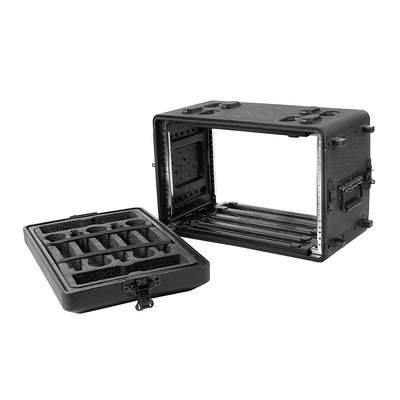 PE 10&quot; caja baja del estante caso/6u del estante de la montura antichoque de la profundidad 6U