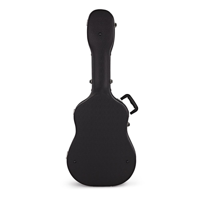 ABS del mismo tamaño negro del estuche rígido de la guitarra acústica con las correas de hombro rellenadas