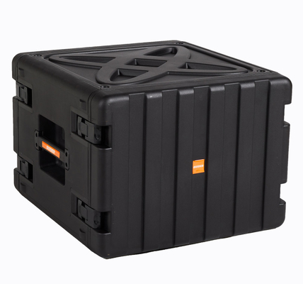 PP 8U caja de viaje del soporte de estante de 19 pulgadas hermética y polvo - prueba