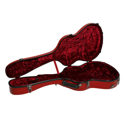Caja clásica de la guitarra de la fibra de vidrio de 39 pulgadas la mejor roja