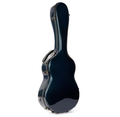 Carbono clásico del aire del estuche rígido de la guitarra de seda como la guarnición azul
