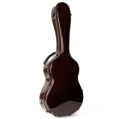 Carbono clásico CFC-500 del aire del caso del vuelo de la guitarra de la manija rígida rojo