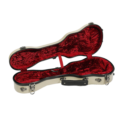 Guarnición suave del terciopelo del estuche rígido del ukelele del soprano de la fibra de vidrio de 10 colores