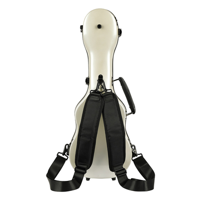 Prenda impermeable de marfil de Hardshell de la fibra de vidrio del estuche rígido del ukelele del concierto