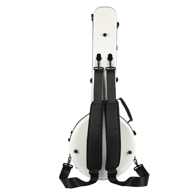 Fuerte blanco de la presión de la fibra de vidrio de Hardshell de la caja anti del banjo extremadamente