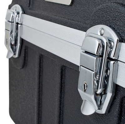 Prenda impermeable portátil atada con alambre ABS del MIC 12 de la caja del estante del vuelo del micrófono