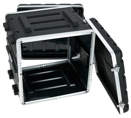 10U ABS Amp Amplificador de 19 pulgadas Caja en rack Puerta doble