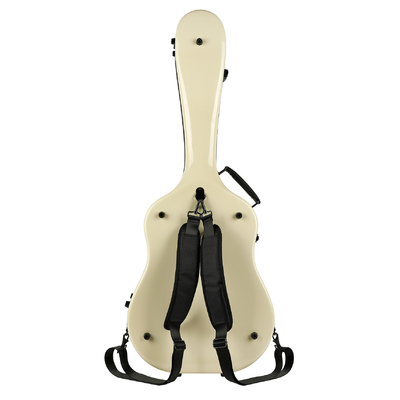 Caja de marfil del soporte de estante de la guitarra del color del estuche rígido universal de la guitarra de la fibra de vidrio