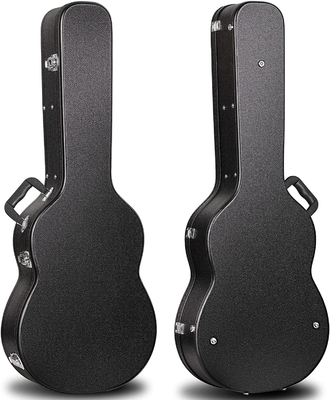 Madera contrachapada de madera del estuche rígido de la guitarra acústica de Dreadnought con la manija que lleva rellenada
