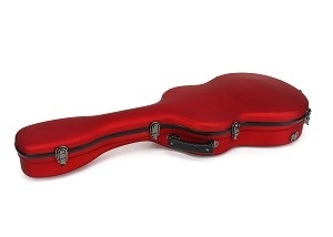 Resistencia de la rotura de la caja del estante de Matte Red Fiberglass Classical Guitar
