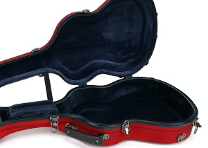 Resistencia de la rotura de la caja del estante de Matte Red Fiberglass Classical Guitar