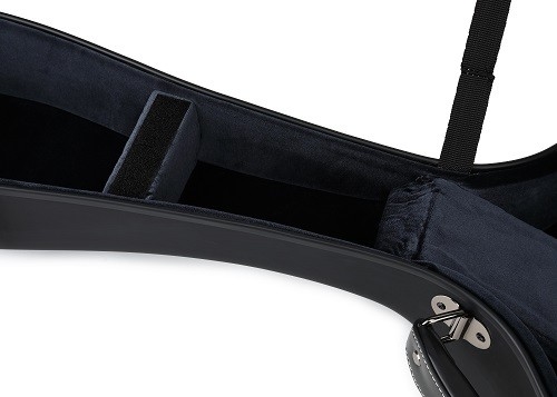 Estuche rígido del PVC Matte Black Leather Fiberglass Guitar con las correas de la mochila