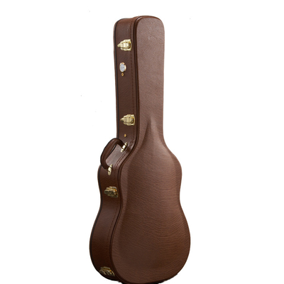 Brown Plywooden 38&quot; guarnición gruesa de la felpa del cuello de la caja el 13cm del estante de la guitarra