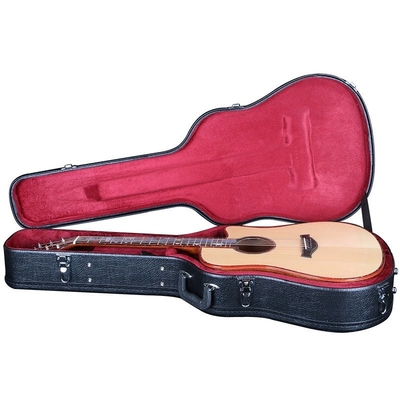 Peso ligero negro acústico Plywooden de la guitarra de Eco de la caja amistosa del estante
