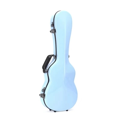 El estuche rígido del ukelele del tenor de la fibra de vidrio de Hardshell rellenó densamente el azul de Tiffiany