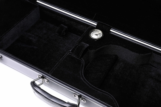 Estuche rígido impermeable del violín con la manija de cuero interior del terciopelo suave del bloqueo de teclas